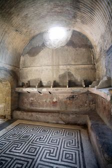 The women's baths at Herculaneum, Italy. Creator: Samuel Magal