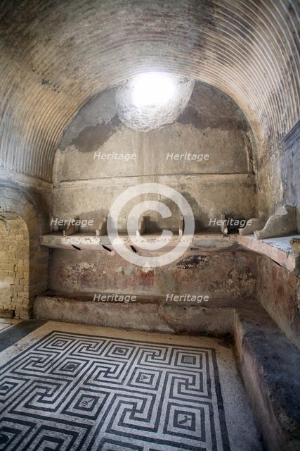 The women's baths at Herculaneum, Italy. Creator: Samuel Magal.