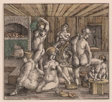 The women's bath, c. 1500