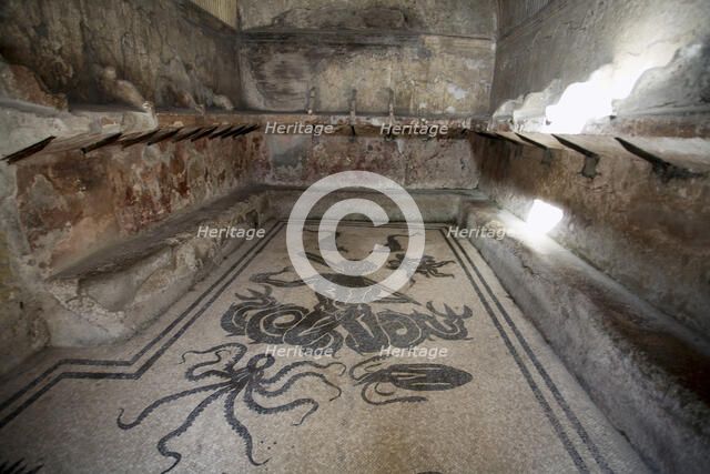 The women's baths at Herculaneum, Italy. Artist: Samuel Magal
