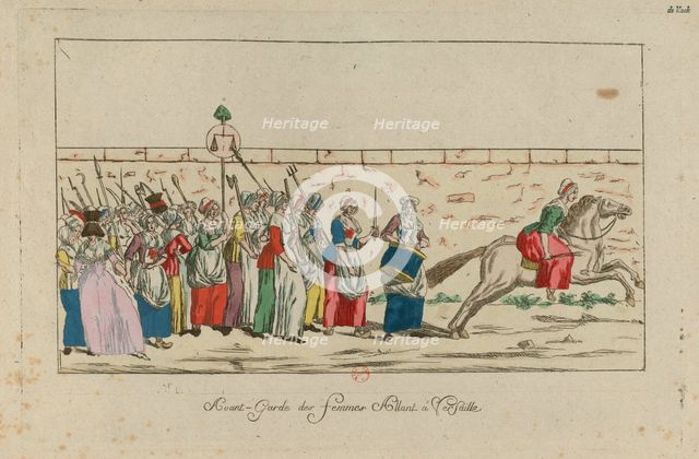 The Women's March on Versailles, 5 October 1789, 1789. Creator: Anonymous.
