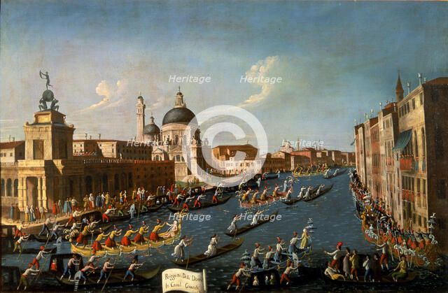 The women's regatta on the Grand Canal, 1779-1792. Creator: Bella, Gabriele (1730-1799).