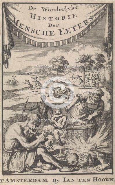 The wonderful history of human eaters by A. Magyrus, 1696. Creator: Luyken, Jan (Johannes) (1649-1712).