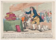 The Word-Eater, December 30, 1786., December 30, 1786. Creator: Thomas Rowlandson