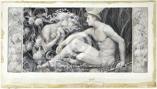 The Words She Spake Came as Through Bubbling Honey, 1885. Creator: Will H. Low.