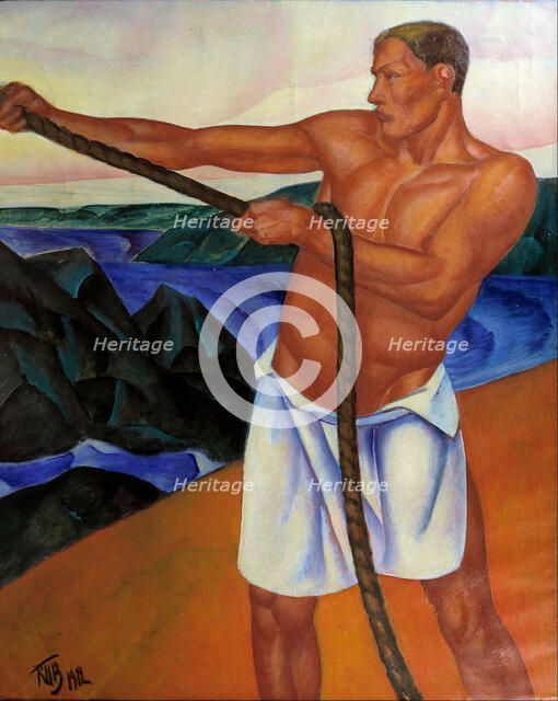 The Worker, 1912. Artist: Petrov-Vodkin, Kuzma Sergeyevich (1878-1939)