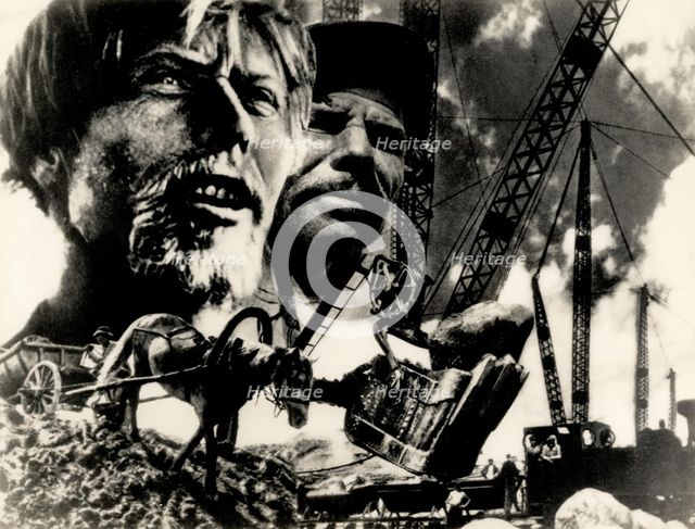 The Worker and the Farmer , 1931. Creator: Lissitzky, El (1890-1941).
