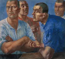 The Workers. Artist: Petrov-Vodkin, Kuzma Sergeyevich (1878-1939)