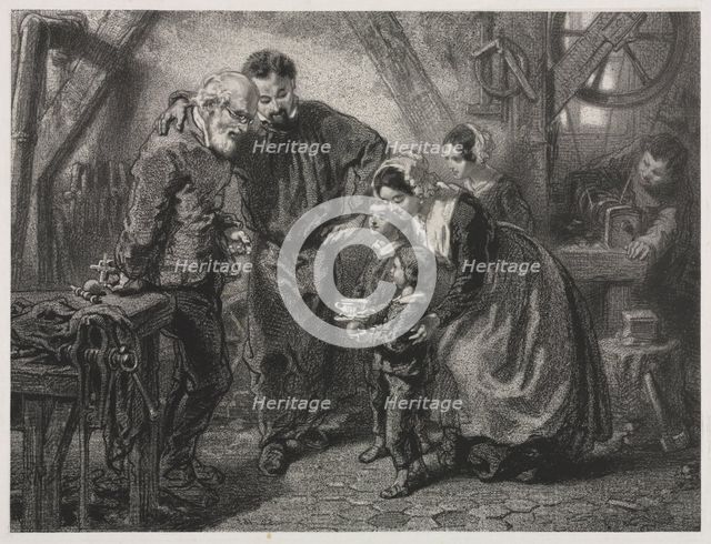 The Working-man's Birthday. Creator: Paul Gavarni (French, 1804-1866).