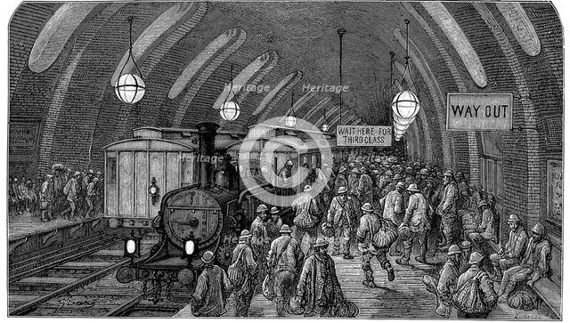 'The Workmen's Train', 1872. Artist: Unknown