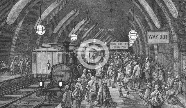 'The Workmen's Train', 1872.  Creator: Gustave Doré.