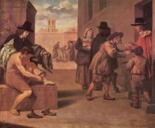 The works of mercy, 1680. Creator: Pierre Montallier