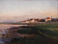The Works at Kastrup in evening light, 1894. Creator: Albert Gottschalk