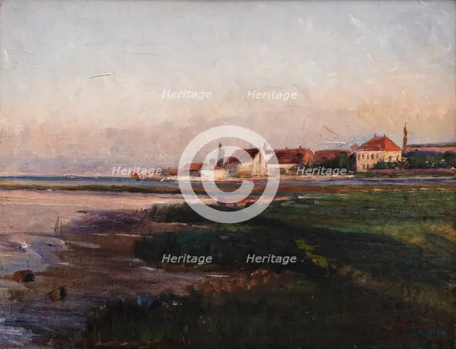 The Works at Kastrup in evening light, 1894. Creator: Albert Gottschalk.