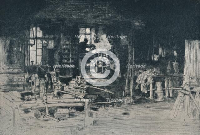 'The Workshop, Stirling', 1905.  Artist: David Young Cameron.