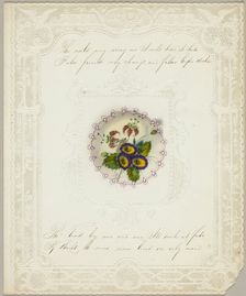 The World May Wrong Me (valentine), 1840/50. Creator: Unknown
