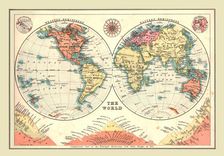 The World in Hemispheres, 1902. Creator: Unknown