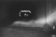 The world's largest wind tunnel, Ames Aeronautical Laboratory, Moffett Field, California, USA, 1947. Creator: Unknown