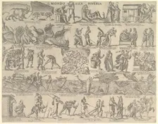 The World Turned Upside Down (Il Mondo alla Riversa), 1552-79. Creator: Nicolo Nelli