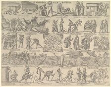 The World Turned Upside Down (Il Mondo alla Riversa), 1552-79. Creator: Nicolo Nelli