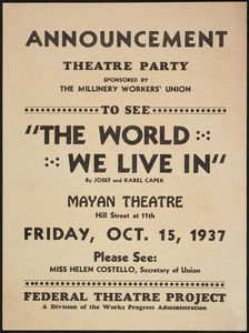 The World We Live In, 1937. Creator: Unknown