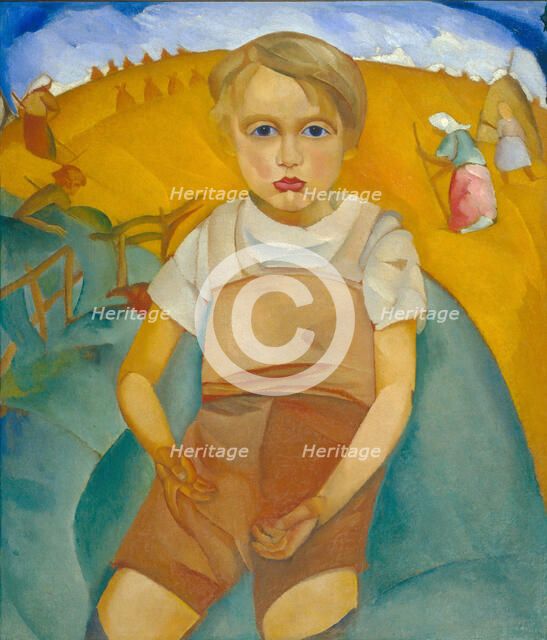 The worldling (Portrait of the son), 1920. Artist: Grigoriev, Boris Dmitryevich (1886-1939)