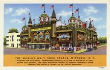 The World's Only Corn Palace, Mitchell, South Dakota USA, 1940