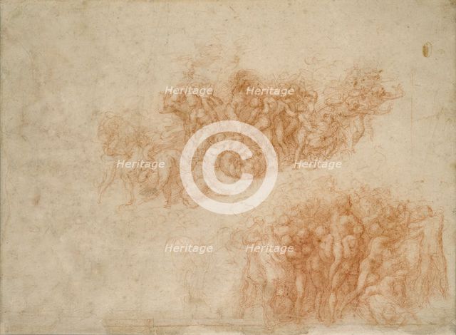 The Worship of the Brazen Serpent, 16th century. Artist: Michelangelo Buonarroti.