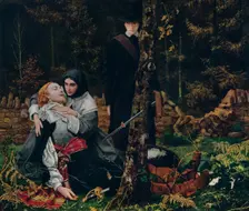 The Wounded Cavalier 1855, (1912). Artist: William Shakespeare Burton