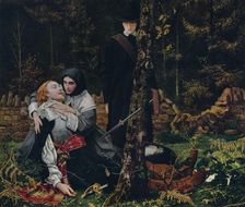 The Wounded Cavalier 1855, (1912). Artist: William Shakespeare Burton