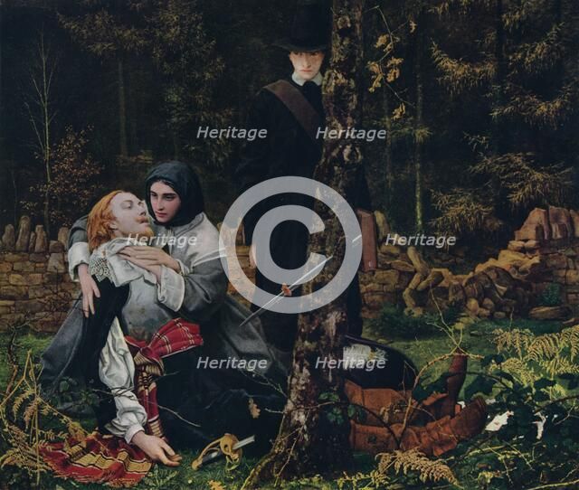 'The Wounded Cavalier', 1855, (1912). Artist: William Shakespeare Burton.