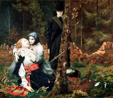 The Wounded Cavalier 1855. Artist: William Shakespeare Burton