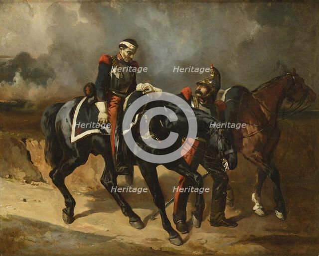 The wounded Cuirassier, 1830s.