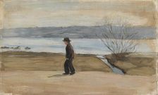 The Wounded Angel, landscape study, 1902. Creator: Hugo Simberg
