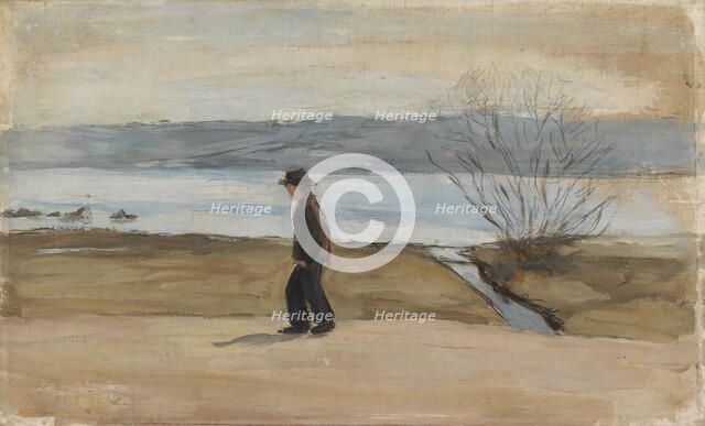 The Wounded Angel, landscape study, 1902. Creator: Hugo Simberg.