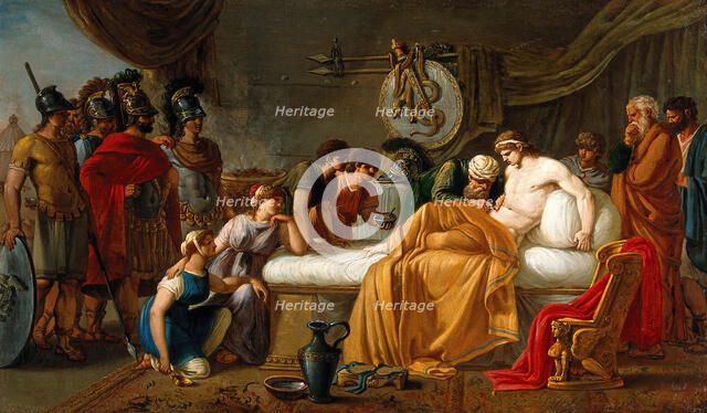 The wounded Alcibiades. Creator: Jean Charles Nicaise Perrin.