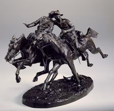 The Wounded Bunkie, 1896. Creator: Frederic Remington