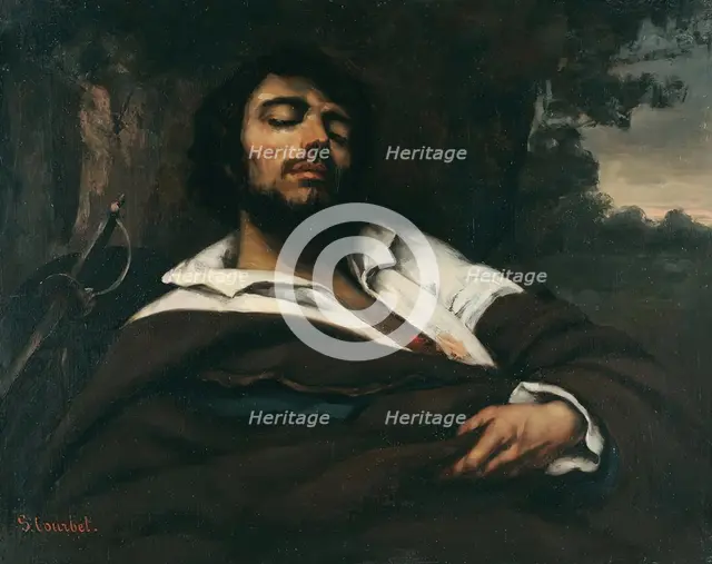 The wounded man, c1866. Creator: Gustave Courbet.