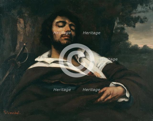The wounded man, c1866. Creator: Gustave Courbet.