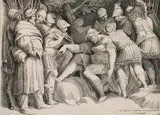 The Wounded Scipio, c1546. Creator: Giulio Bonasone