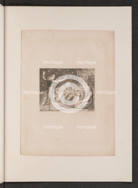 The Wrath of Elihu, 1825. Creator: William Blake.