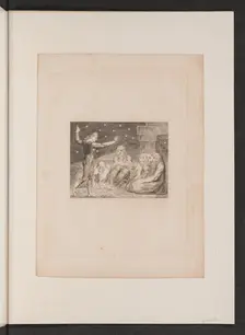 The Wrath of Elihu, 1825. Creator: William Blake