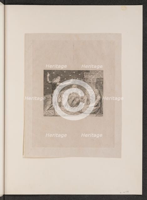 The Wrath of Elihu, 1825. Creator: William Blake.