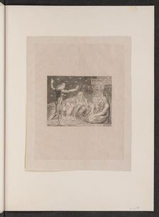 The Wrath of Elihu, 1825. Creator: William Blake