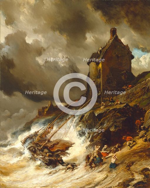 The Wreck, 1854. Creator: Eugene Isabey.