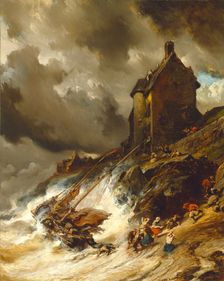 The Wreck, 1854. Creator: Eugene Isabey