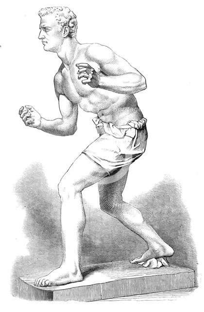 "The Wrestler," by E. B. Stephens, A.R.A., 1872. Creator: Unknown.