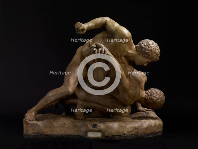 The Wrestlers, c18th century. Creator: Unknown.