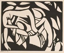 The Wrestlers. Creator: Henri Gaudier-Brzeska