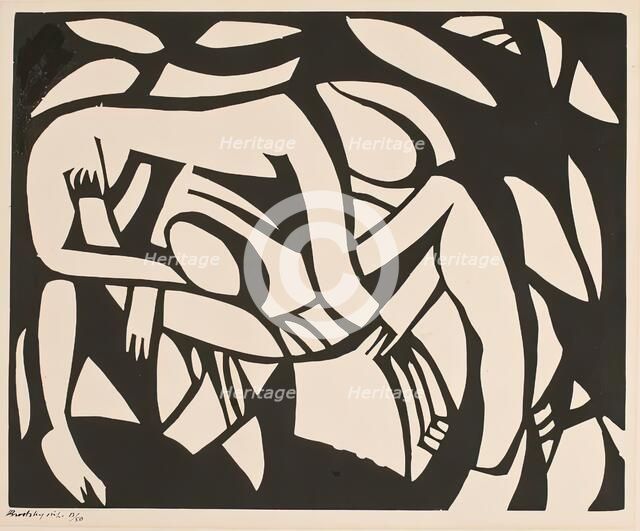 The Wrestlers. Creator: Henri Gaudier-Brzeska.